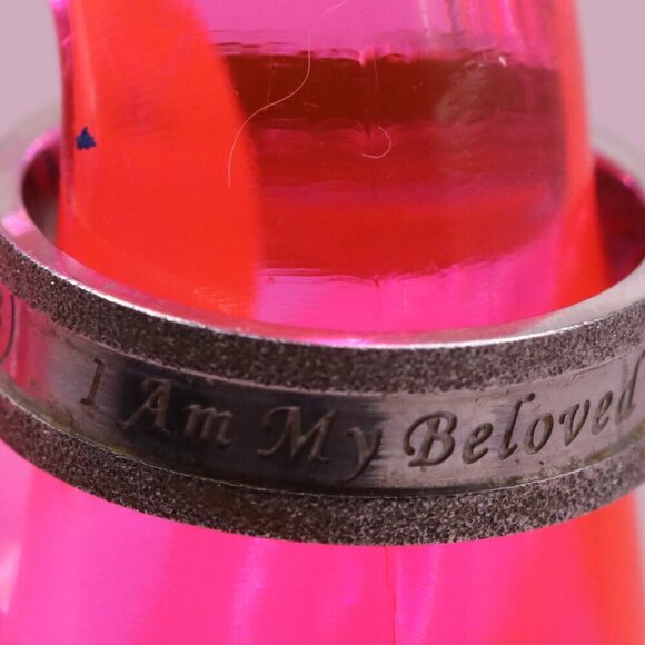Size 6 Song of Songs Inscribed Band Made of 316L Stainless Steel - Picture 3 of 6